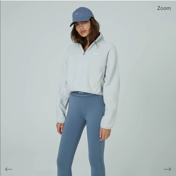 Kith Sweaters - Kith Women Jorga Fleece Zip - Pummus